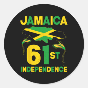 Sticker Rond Jour de l'indépendance de la Jamaïque depuis 1962 