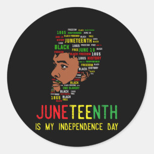 Sticker Rond Jour de l'Indépendance Fête des pères des hommes n