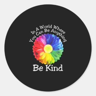 Sticker Rond Jour De L'Unité Dans Un Monde Où L'On Peut Être