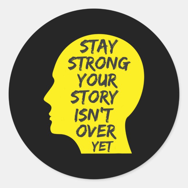 Sticker Rond Jour de sensibilisation à la prévention du suicide (Devant)
