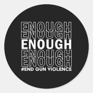 Sticker Rond Jour de sensibilisation à la violence des armes de
