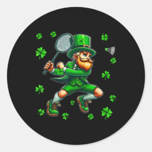 Sticker Rond Jour de St. Patricks Jouer à l'équipe du joueur de