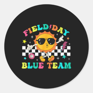 Sticker Rond Jour de terrain Blue Team Color Team Jeu Concours