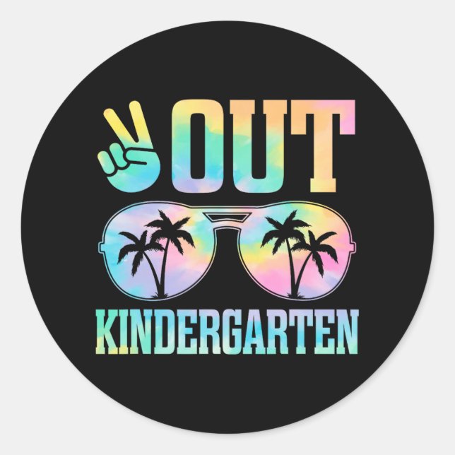 Sticker Rond Jour Dernier De L'École De La Maternité Gif (Devant)