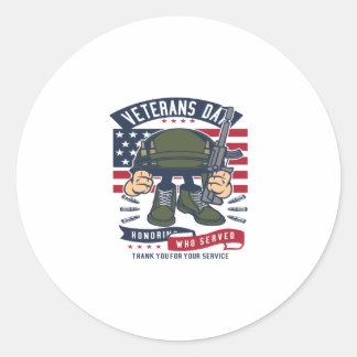 Sticker Rond Jour des anciens combattants