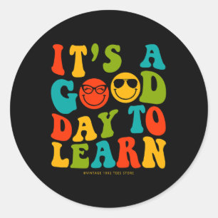 Sticker Rond Jour des enseignants de l'école C'est un bon jour