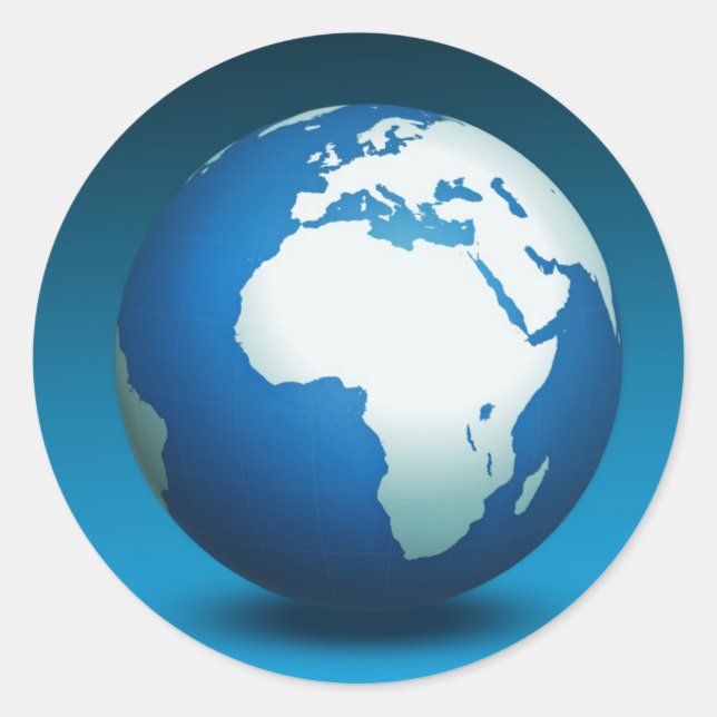 Sticker Rond Jour des terres (Devant)