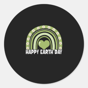 Sticker Rond Jour des terres 2022 Happy Jour des terres Rainbow