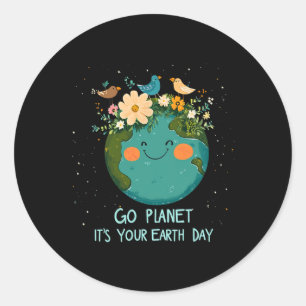 Sticker Rond Jour des terres 2025 Go Planeti T's Your Jour des 