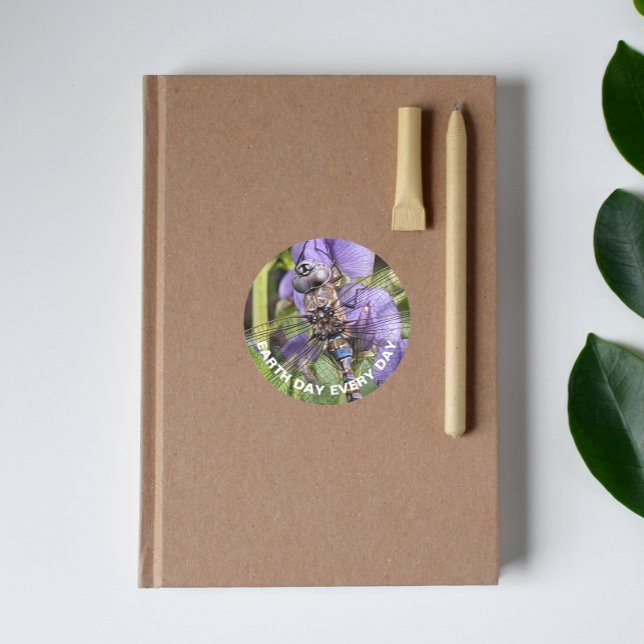 Sticker Rond Jour des terres à libellules bleues (In Situ Book)