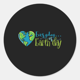 Sticker Rond Jour des terres Chaque Jour Arc En Ciel Faire De L