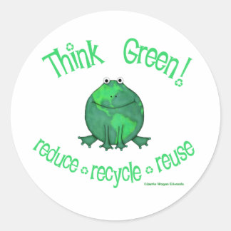 Sticker Rond Jour des terres De l'environnement
