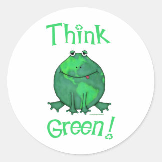Sticker Rond Jour des terres De l'environnement