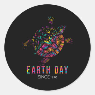 Sticker Rond Jour des terres de protection De l'environnement c