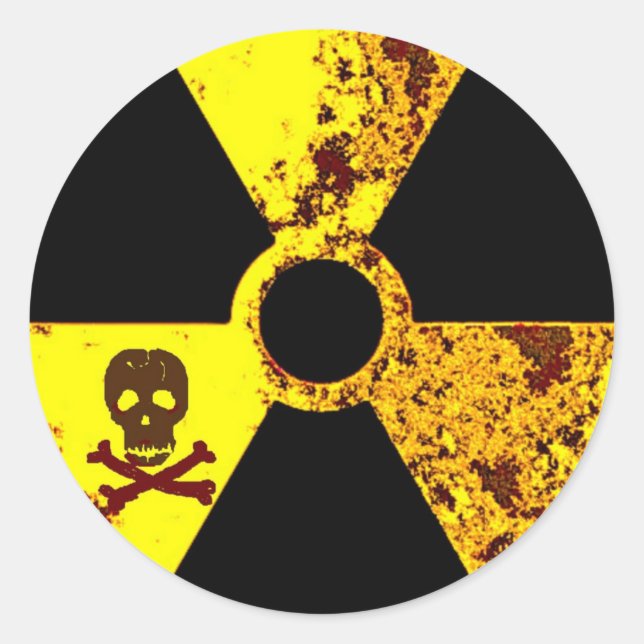 Sticker Rond jour des terres de Tchernobyl mémorial anti nucléa (Devant)