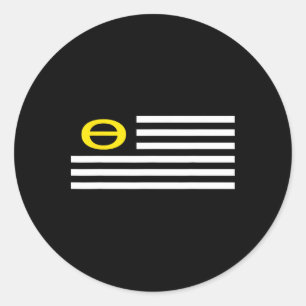 Sticker Rond Jour des terres écologie Drapeau écologiste