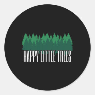 Sticker Rond Jour des terres Joyeux Petits Arbres