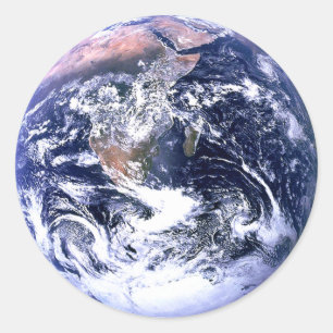 Sticker Rond Jour des terres Le MUSÉE Zazzle Cadeaux