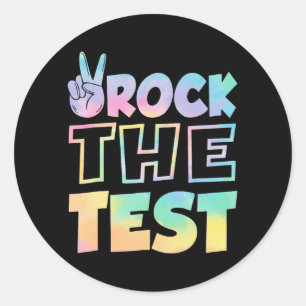 Sticker Rond Jour d'essais Test Retro Motivational Teacher St