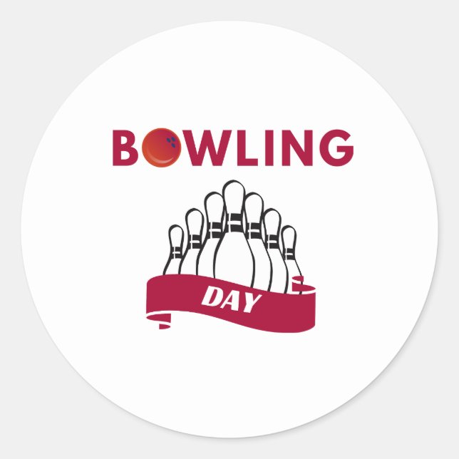 Sticker Rond Jour du Bowling (Devant)