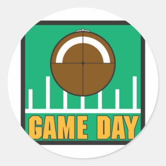 Sticker Rond Jour du jeu de football