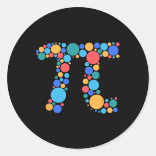 Sticker Rond Jour du point de la journée des mathématiques des