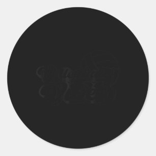 Sticker Rond Jour du volleyball Vibes Volleyball Maman Maman Mè