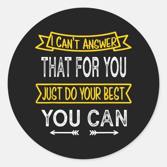 Sticker Rond Jour Enseignant Shirt Standardian Examen Staar Fsa (Devant)