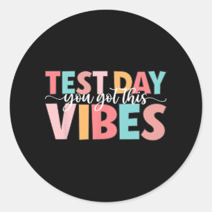 Sticker Rond Jour Enseignant Tester Vous Avez Ce Teacher Pour F