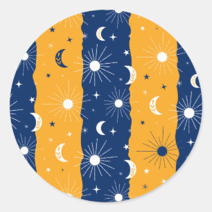 Sticker Rond Jour et nuit 2