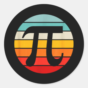 Sticker Rond Jour heureux pour les amoureux des maths Jour heur
