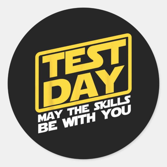 Sticker Rond Jour Mai Compétences être avec vous Enseignant Tes (Devant)