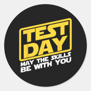 Sticker Rond Jour Mai Compétences être avec vous Enseignant Tes