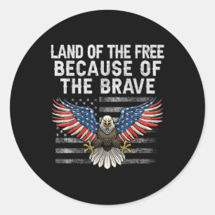 Sticker Rond Jour Mémorial Terre De La Liberté En Raison Du Bra