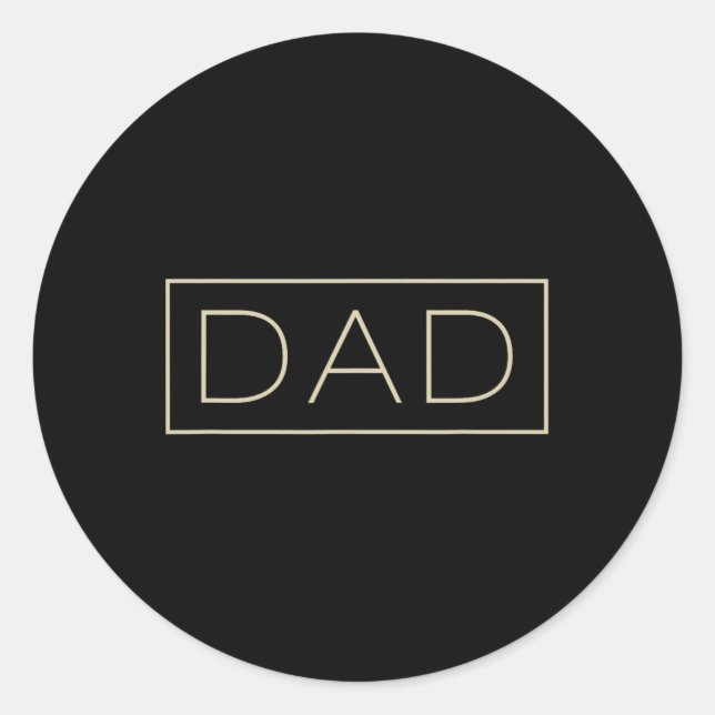 Sticker Rond Jour pour le nouveau papa (Devant)