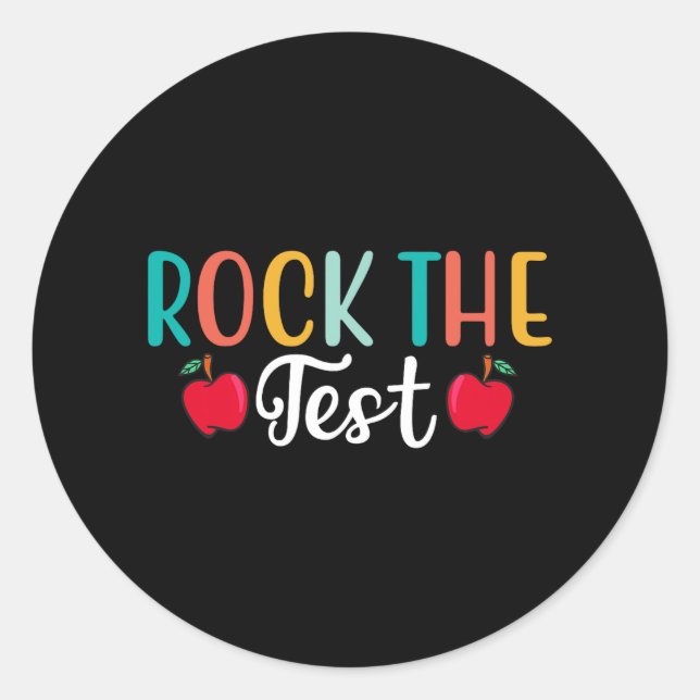 Sticker Rond Jour Rocher Le Test Enseignant Jour 1 (Devant)