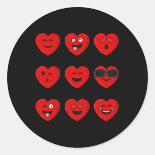 Sticker Rond Jour Silencieux Visages Il N