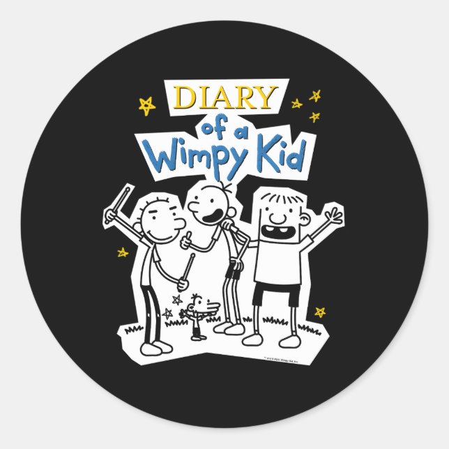 Sticker Rond Journal D'Un Wimpy Wimpy (Devant)