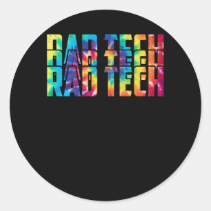Sticker Rond Journée d'appréciation radiologique Rad Tech Tie D