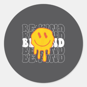 Sticker Rond Journée de l'unité Soyez gentil Gentillesse Sourir
