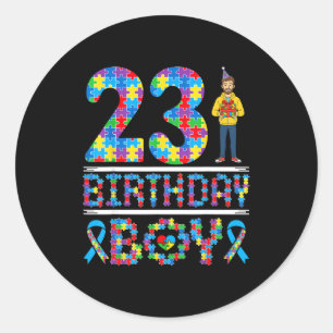 Sticker Rond Journée de sensibilisation à l'autisme 23e anniver