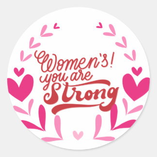 Sticker Rond Journée internationale de la femme