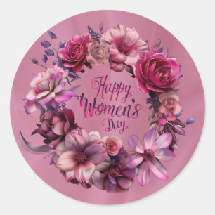 Sticker Rond Journée internationale de la femme de Florence 202