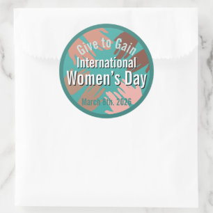 Sticker Rond Journée internationale des femmes 8 mars 2026
