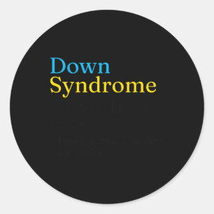 Sticker Rond Journée Mondiale Contre Le Syndrome Pour Lutter Co