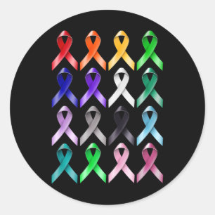 Sticker Rond Journée mondiale de la lutte contre le cancer