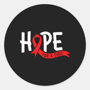Sticker Rond Journée mondiale de la lutte contre le sida Ruban