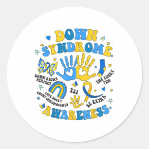 Sticker Rond Journée mondiale de sensibilisation au syndrome de