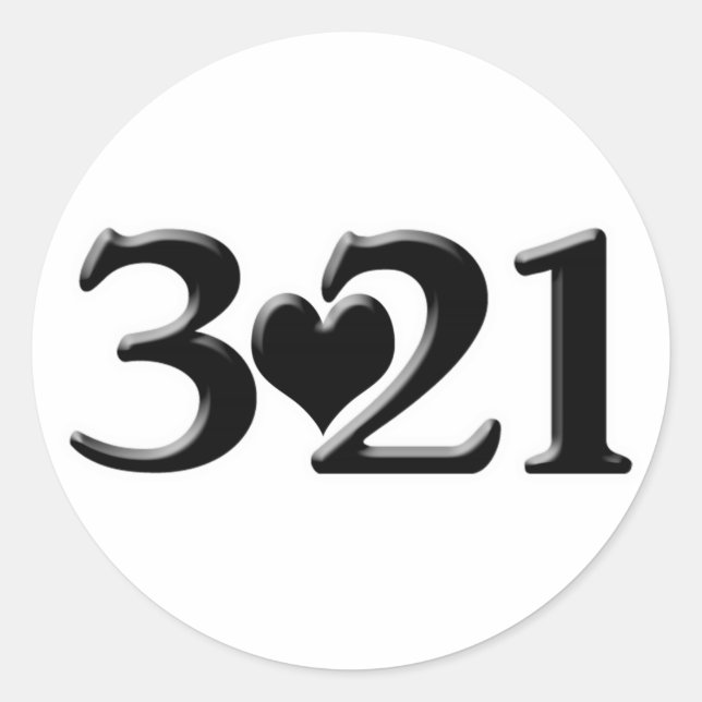 Sticker Rond Journée mondiale du syndrome de Down (Devant)