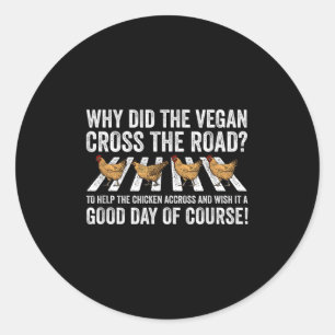 Sticker Rond Journée Mondiale du Végétal De Poulet Plante Basé 